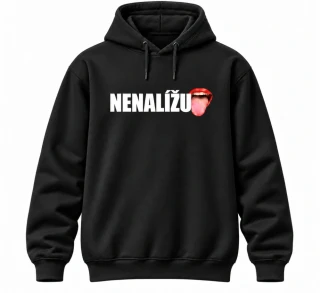 Mikina - NENALÍŽU - černá